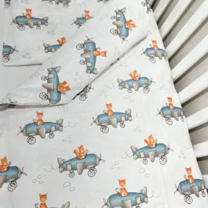 Детски спален комплект Катерички пилоти от органичен памук &ndash; Сладък сън