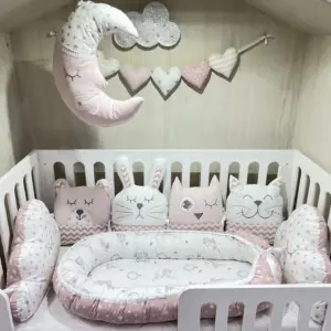 Сет за кошара Розов BABY05, ръчна изработка от Сладък сън