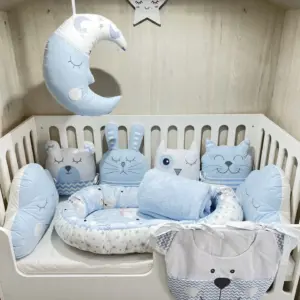 Сет за кошара Син BABY 11, ръчна изработка от Сладък сън