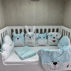 Сет за кошара Син BABY04, ръчна изработка от Сладък сън
