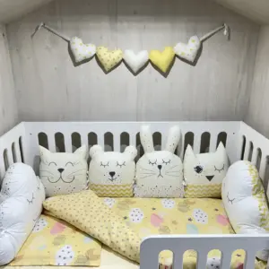 Сет за кошара Жълто BABY01, ръчна изработка от Сладък сън